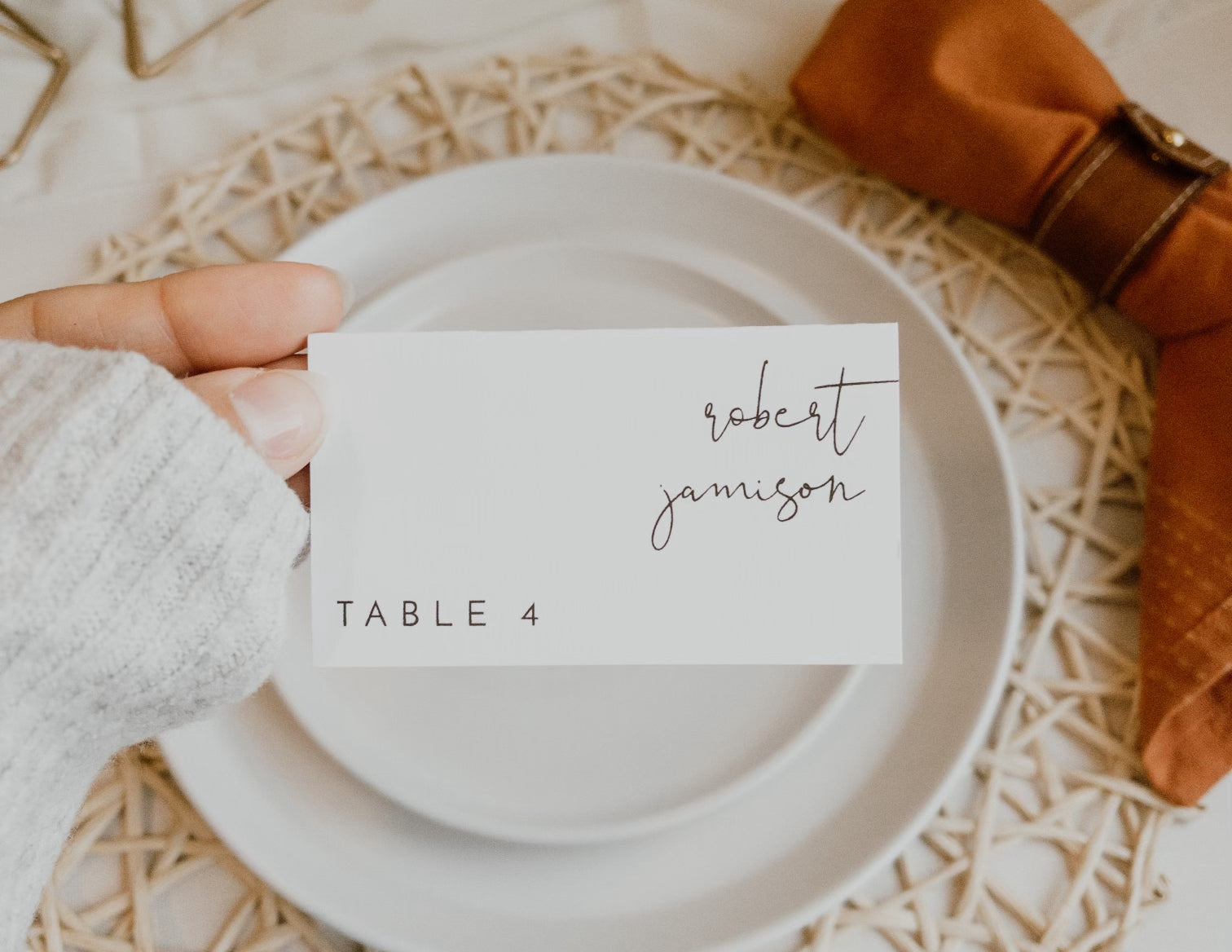 Easy DIY Wedding Place Cards – Unmeasured Events