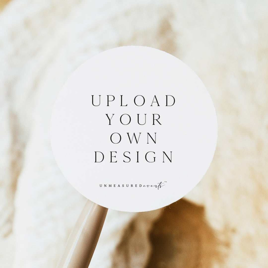 Upload Your Own Round Sticker