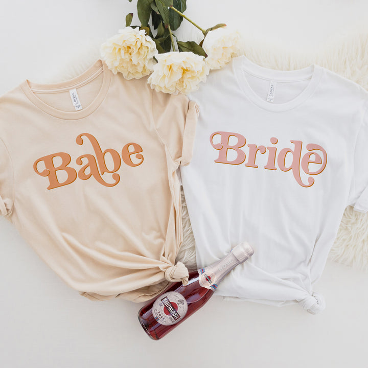 TRIXIE Bride & Babe Bachelorette Shirts