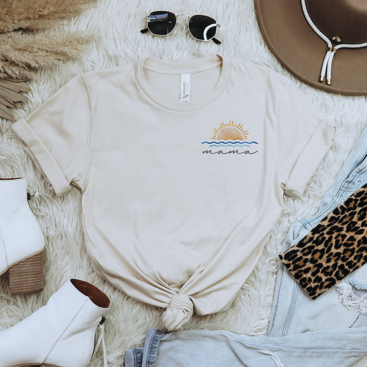 OCEANSIDE Beach Sunset Mama Shirt