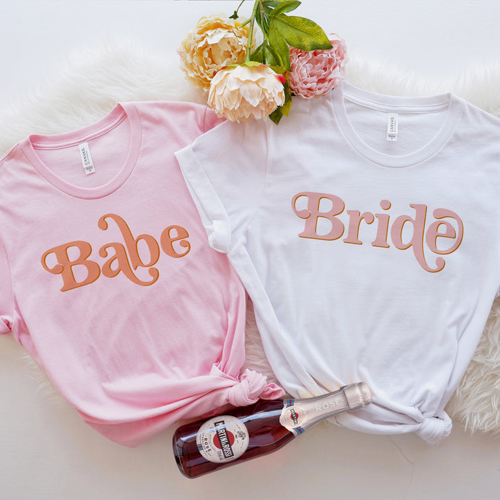 TRIXIE Bride & Babe Bachelorette Shirts