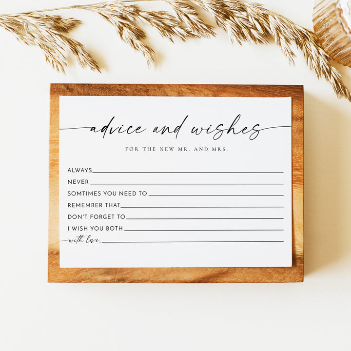 BLAIR Newlywed Advice and Wishes Card