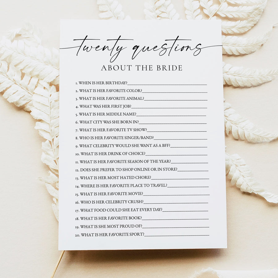 Bridal Shower Games – Unmeasured Events