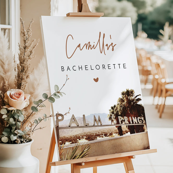 JADE Palm Springs Boho Bachelorette Weekend Welcome Sign