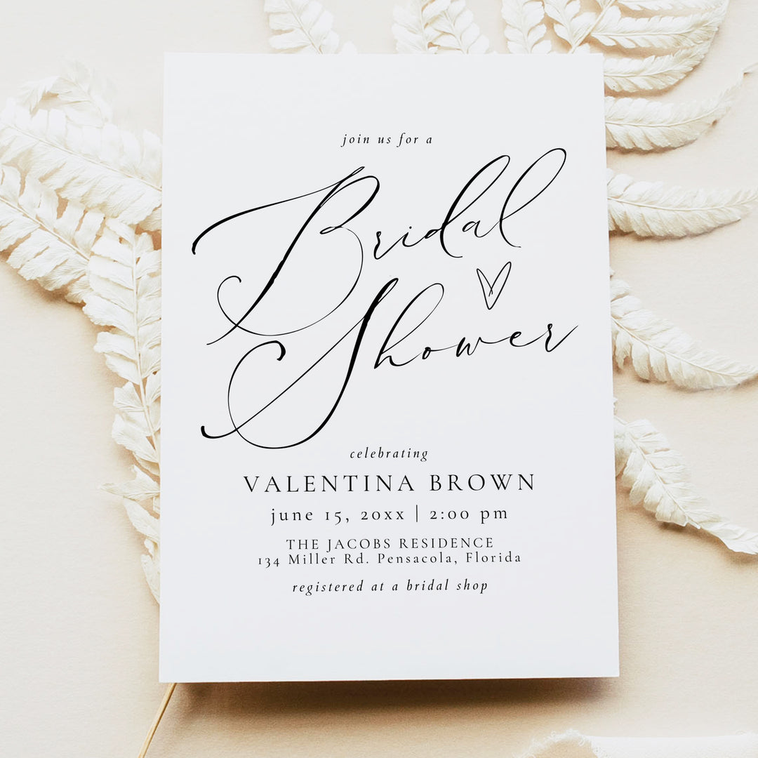VALENTINA Bridal Shower Invitation