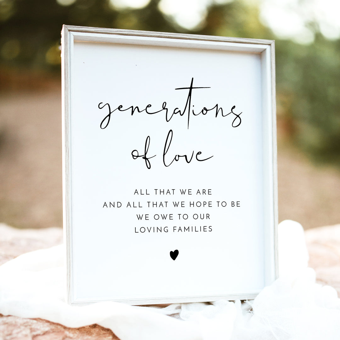 ADELLA Generations of Love Sign