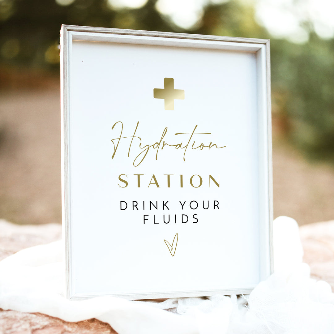 MAEVE Gold Hydration Station Nurse Sign