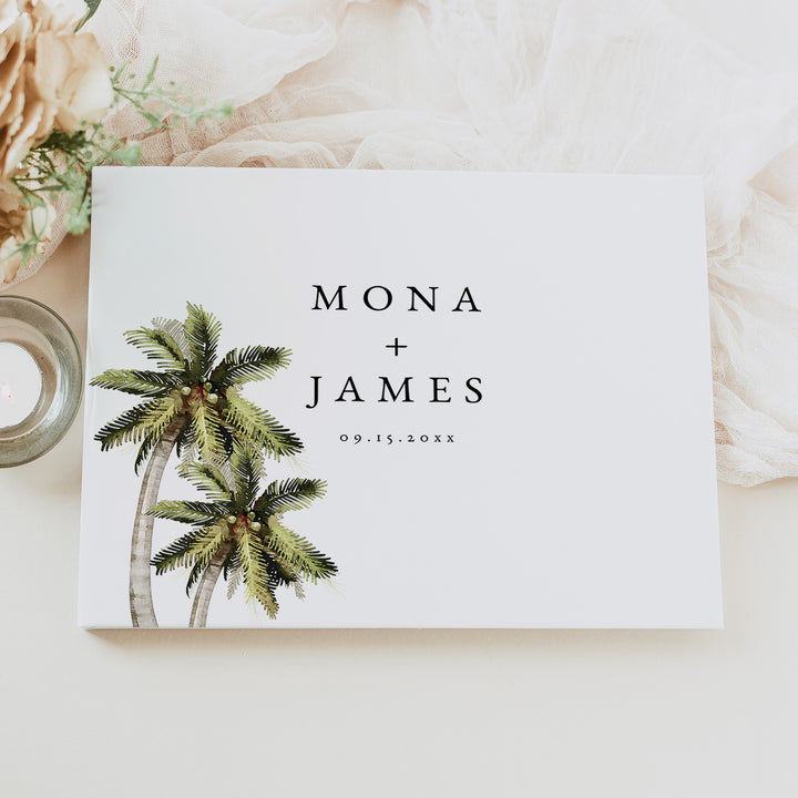 MONA Hawaiian Destination Wedding Guest Book