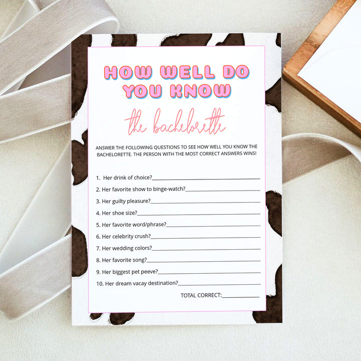 DINA How Well Do You Know the Bachelorette Party Game Cards