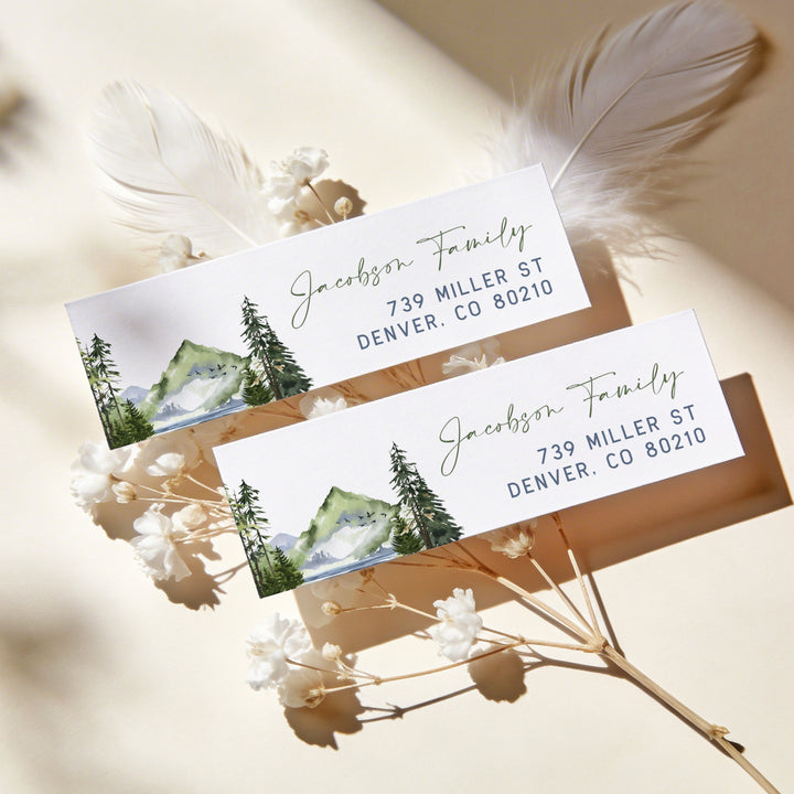 FINN Rustic Woodland Return Address Labels Personalized