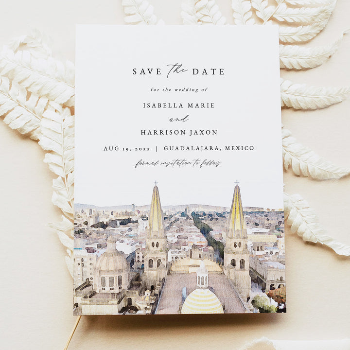 GUADALAJARA Mexico Skyline Photo Save the Date Cards