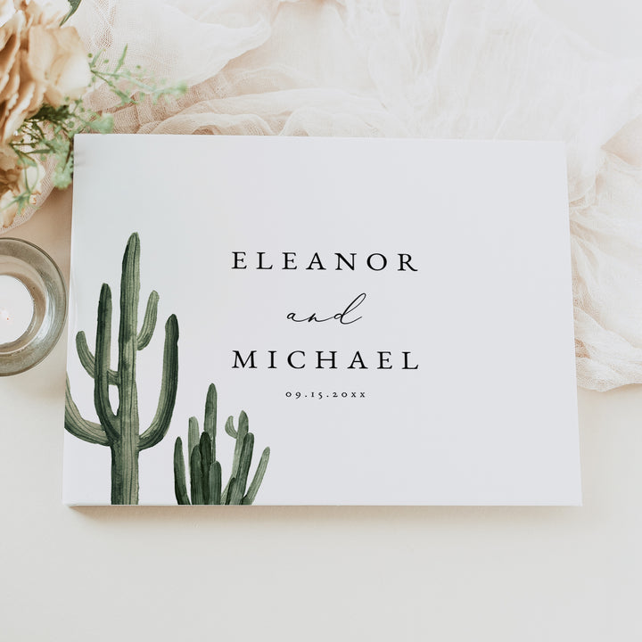 ELEANOR Personalized Bohemian Desert Wedding Guest  Book