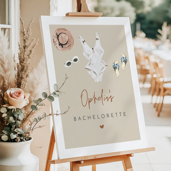 JADE Palm Springs Beach Bachelorette Party Sign