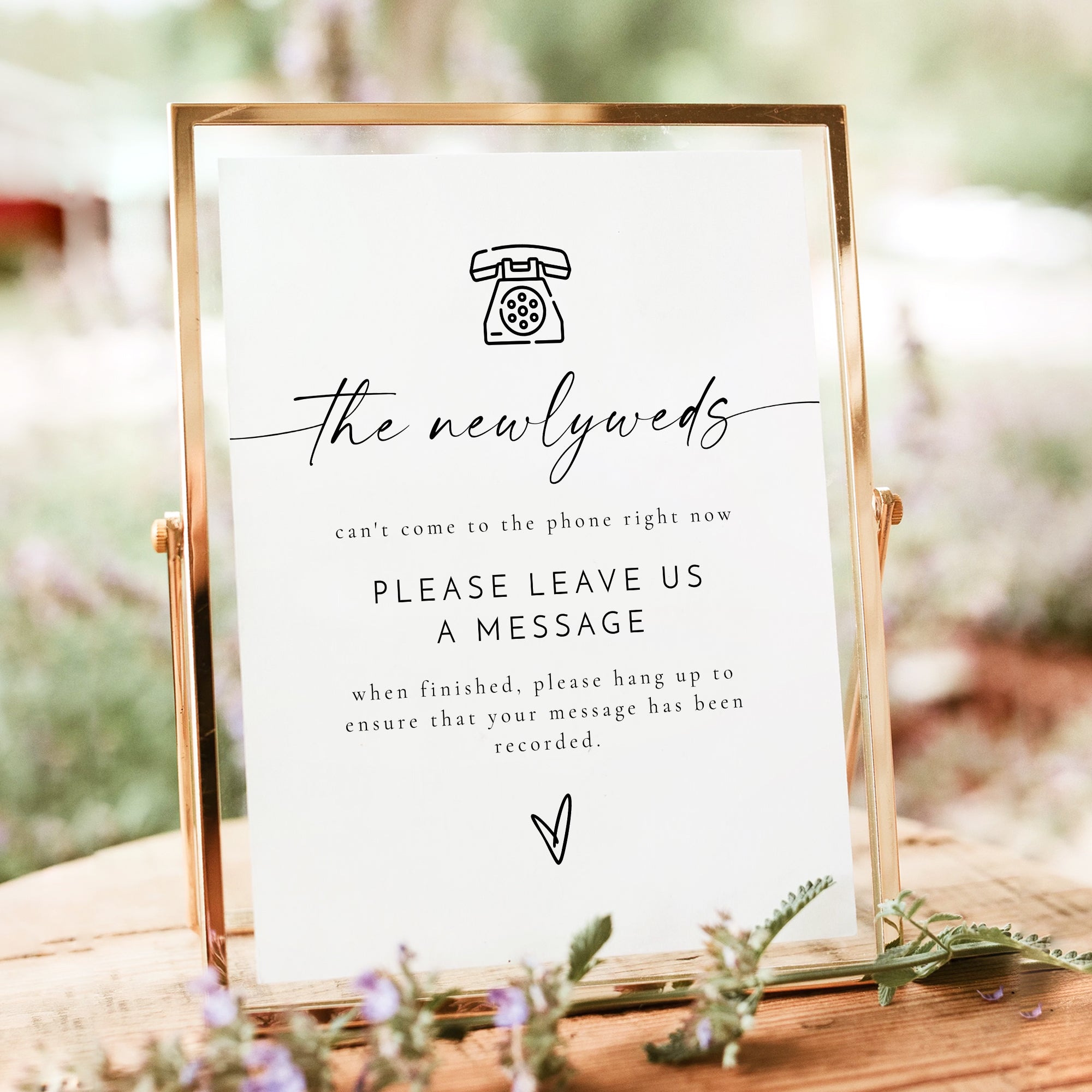 BLAIR Modern Minimalist Boho Wedding Audio Guestbook Printed or