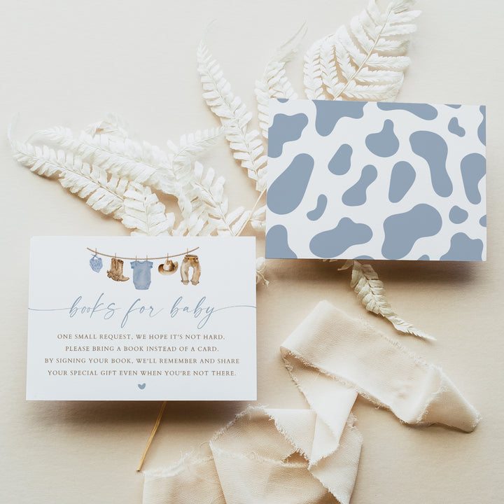 CLINT Cowboy Baby Shower Books for Baby Card