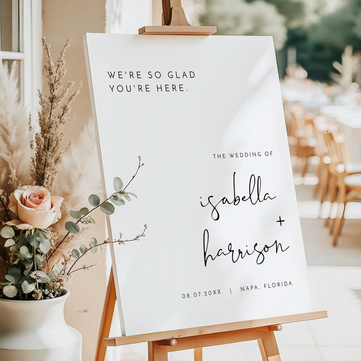 ADELLA Wedding Welcome Sign