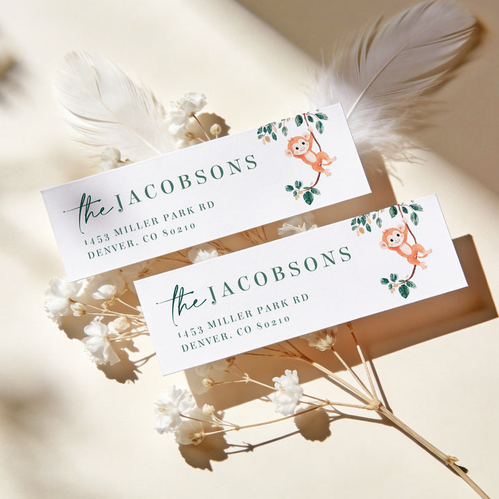 WILDER Jungle Safari Personalized Return Address Labels