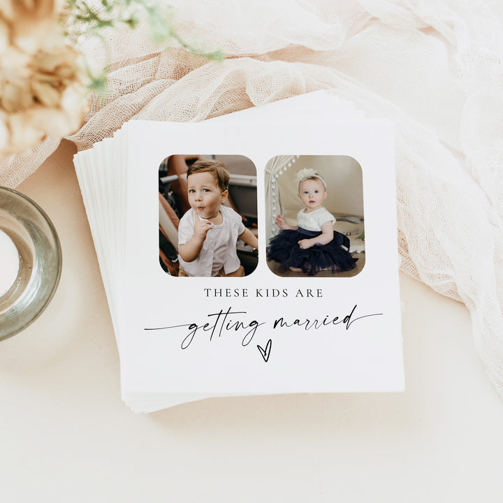 BLAIR These Kids Are Getting Married Custom Photo Napkins