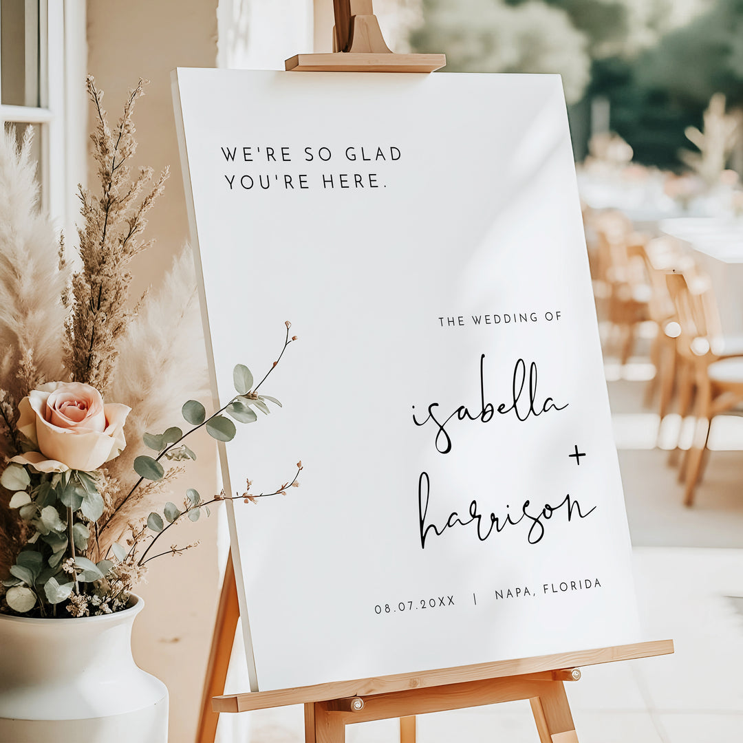 ADELLA Wedding Welcome Sign