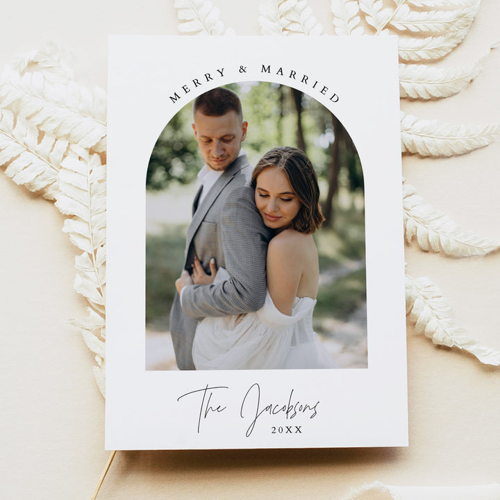 HARLOW Merry and Married Holiday Greeting Card Set