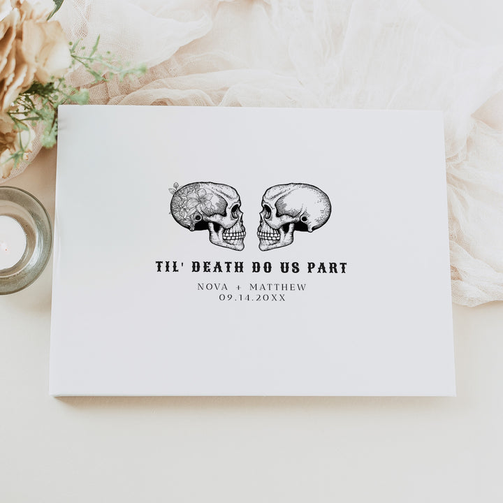 NOVA Til Death Do Us Part Halloween Wedding Guest Book