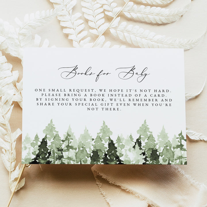 CLOVER Woodland Adventure Baby Shower Books for Baby Card