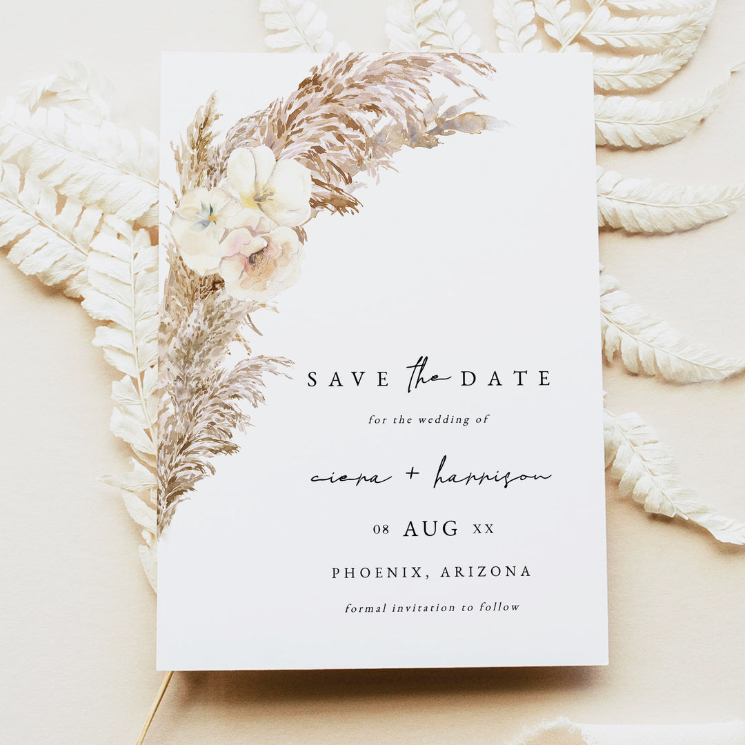 CIERA Fall Boho Photo Save the Date Cards