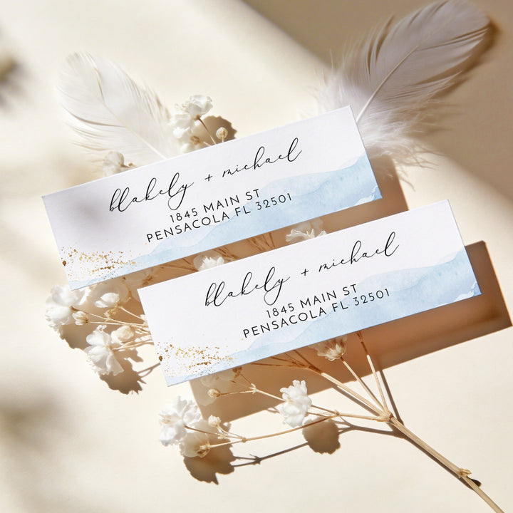 BLAKELY Modern Coastal Return Address Label Stickers