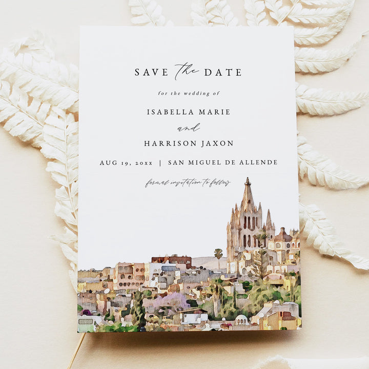 SAN MIGUEL DE ALLENDE Mexico Destination Wedding Save the Date Invitations