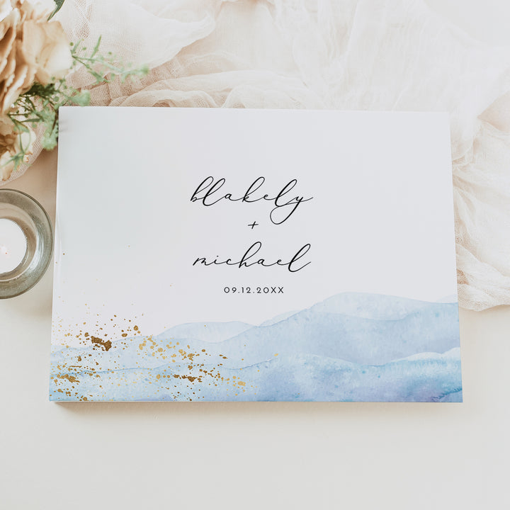 BLAKELY Minimalist Summer Wedding Guestbook Keepsake