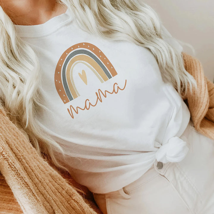 ANSLEY Boho Terracotta Rainbow Mama Shirt