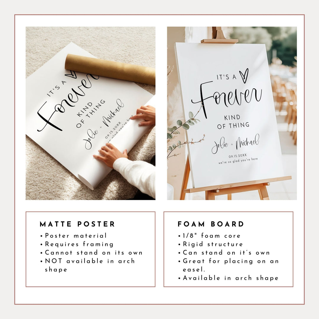 JOLIE Modern Minimalist Wedding or Engagement Party Welcome Sign