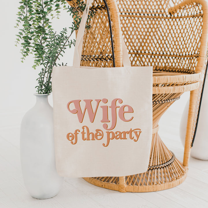 TRIXIE Wife of the Party Canvas Tote Bag