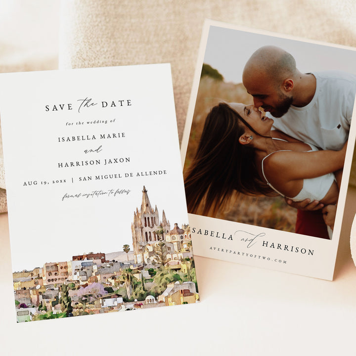 SAN MIGUEL DE ALLENDE Mexico Destination Wedding Save the Date Invitations