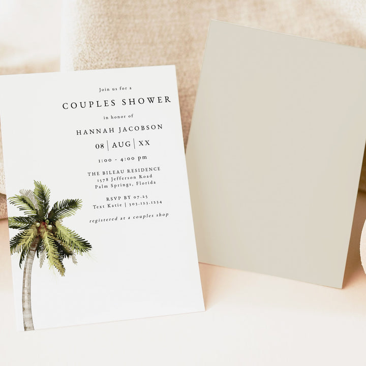 MONA Hawaii Luau Couples Shower Invitation