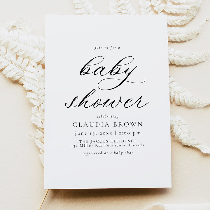 CLAUDIA Baby Shower Invitation