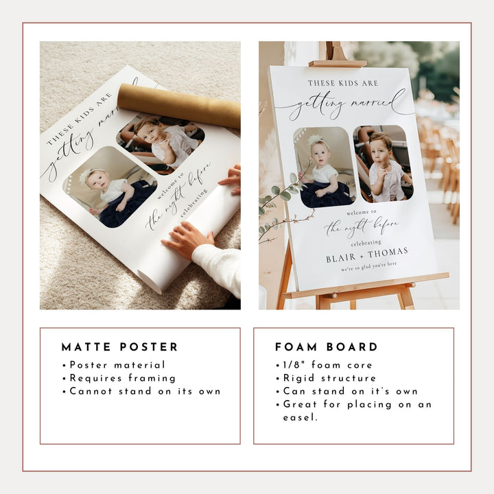 VALENTINA These Kids Are Getting Married Rehearsal Dinner Welcome Sign