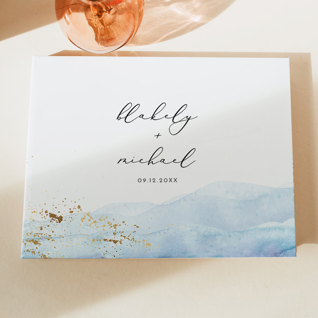 BLAKELY Minimalist Summer Wedding Guestbook Keepsake