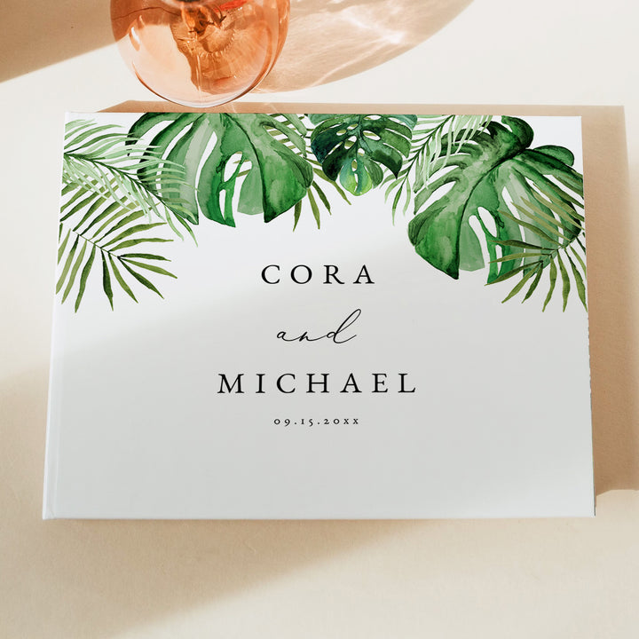 CORA Personalized Hawaii Destination Wedding Guest Book