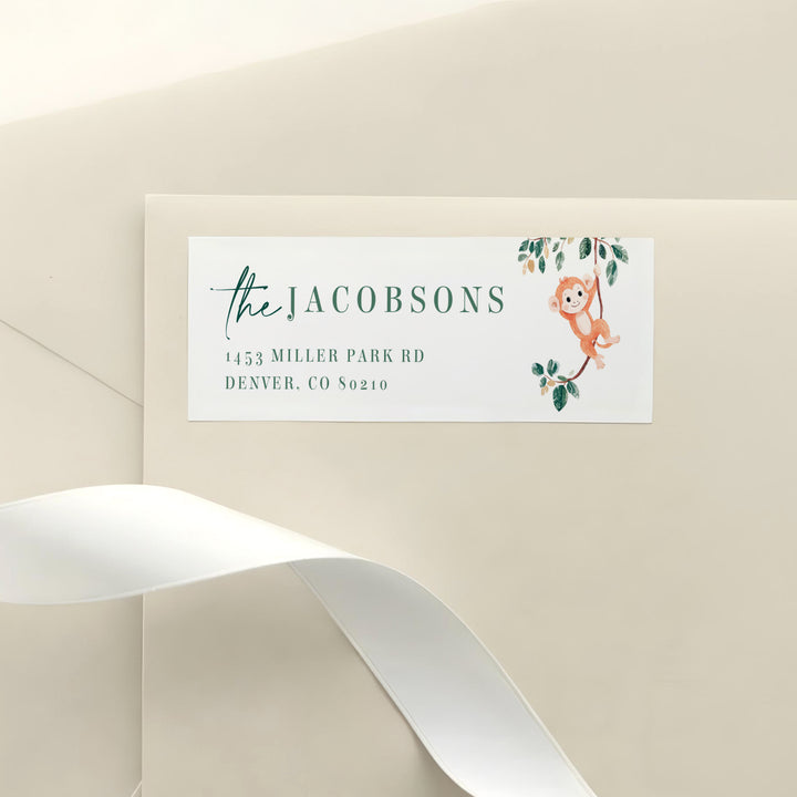 WILDER Jungle Safari Personalized Return Address Labels