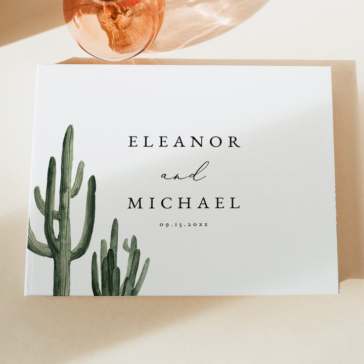 ELEANOR Personalized Bohemian Desert Wedding Guest  Book