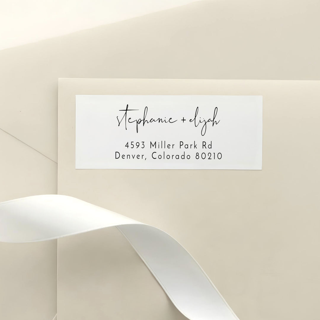 ADELLA Simple Boho Wedding Return Address Labels