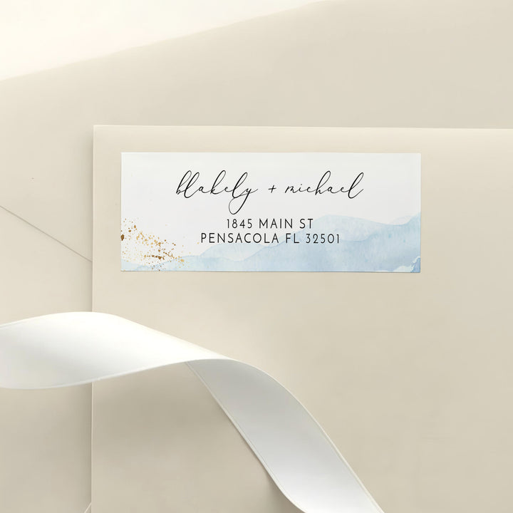 BLAKELY Modern Coastal Return Address Label Stickers