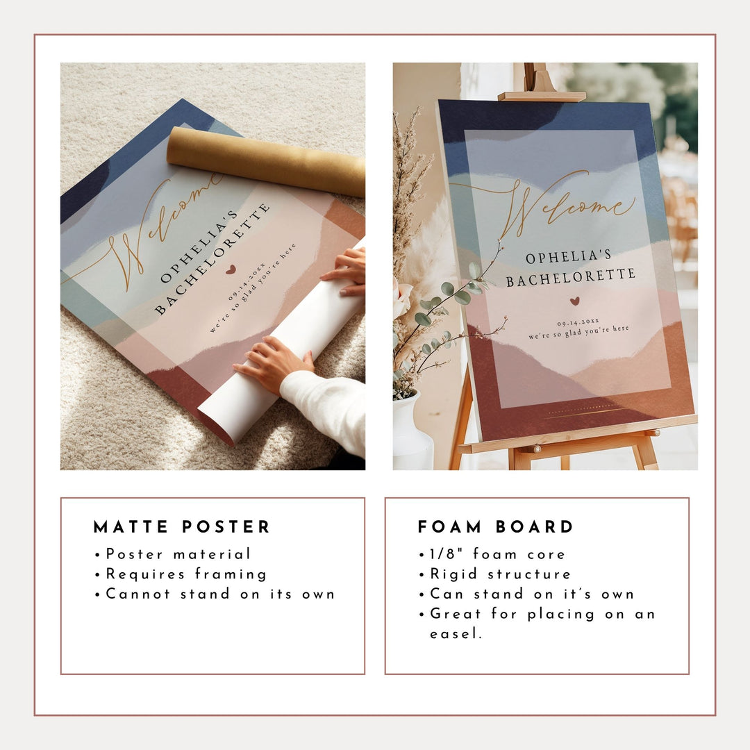 OPHELIA Southwestern Desert Bachelorette Party Welcome Sign