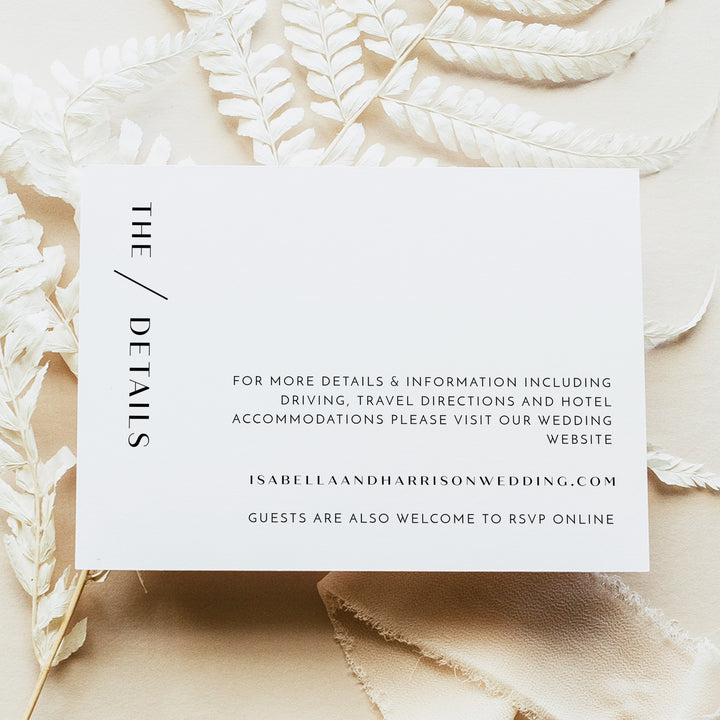 WILLOW Modern Romantic Wedding Invitation Suite with Photos