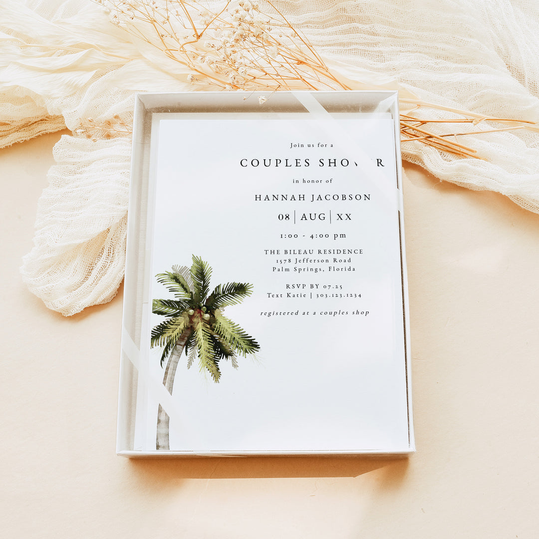 MONA Hawaii Luau Couples Shower Invitation