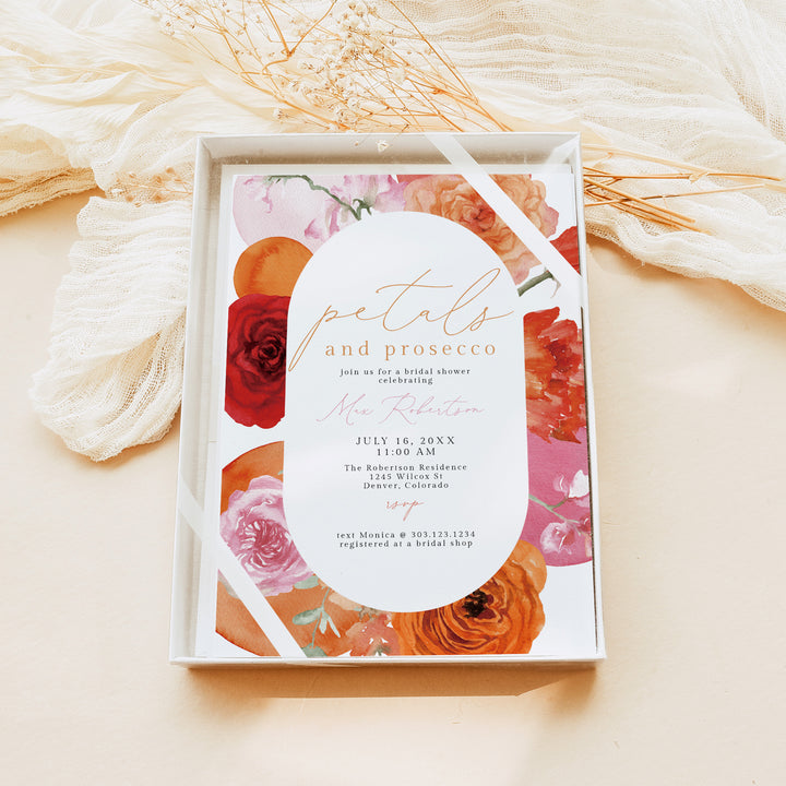 MAX Petals and Prosecco Summer Bridal Brunch Invitation