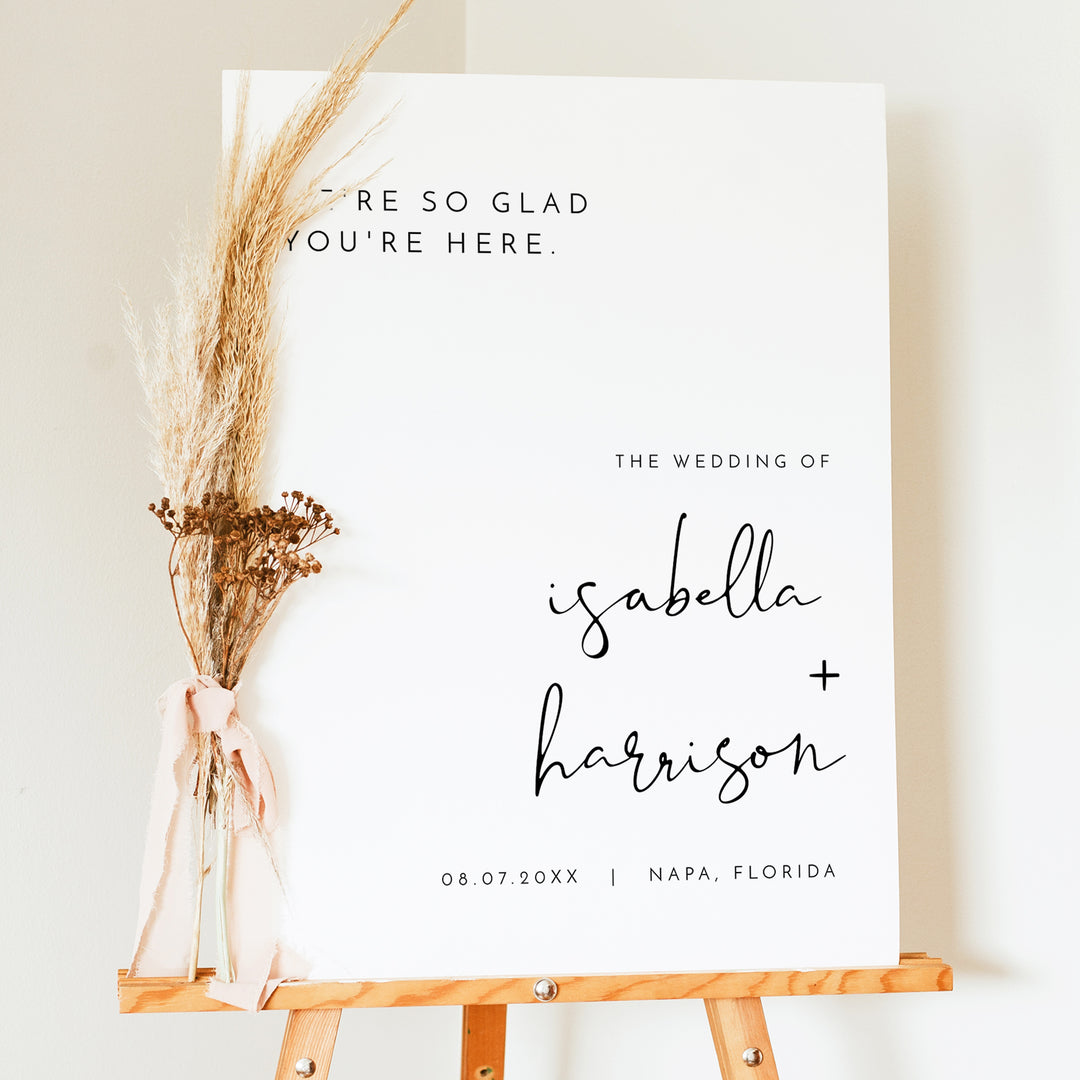 ADELLA Wedding Welcome Sign