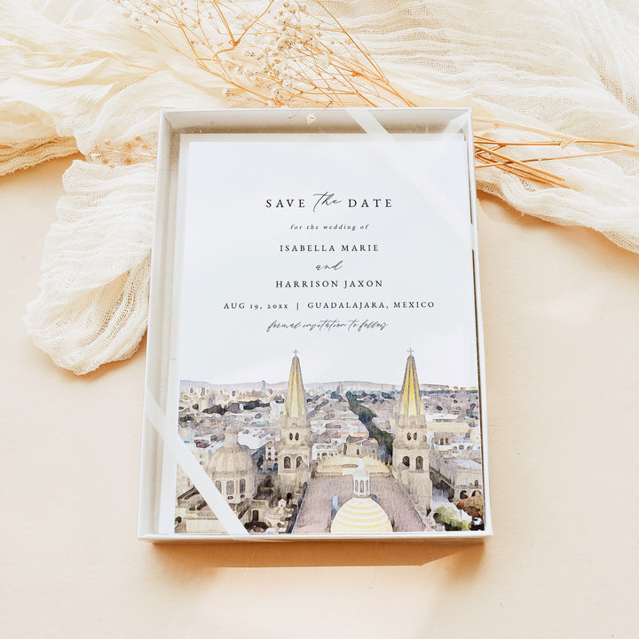 GUADALAJARA Mexico Skyline Photo Save the Date Cards
