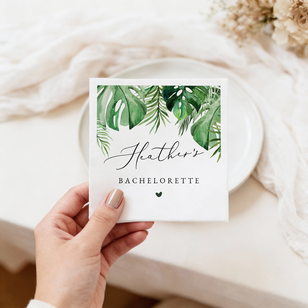 CORA Personalized Beach Bachelorette Party Napkins